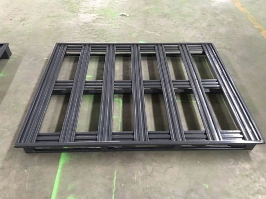 4 Arah Akses 1250 * 1150mm Pallet Baja Tugas Berat Galvanis