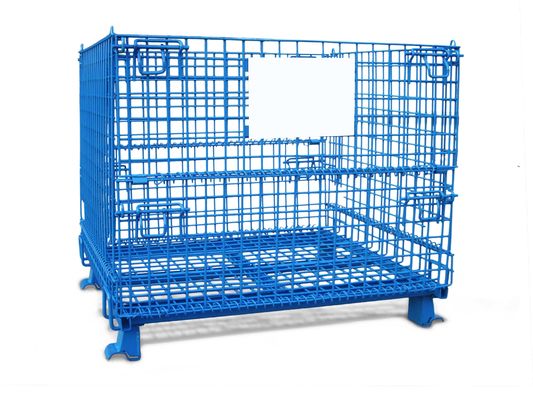 Wadah wire mesh digunakan untuk menyimpan barang di gudang