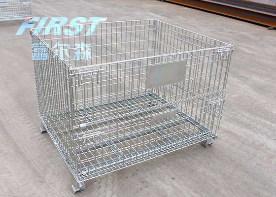 Empat Cincin Pallet Kotak Pengukur Wire Mesh 6.31m3 6.3mm