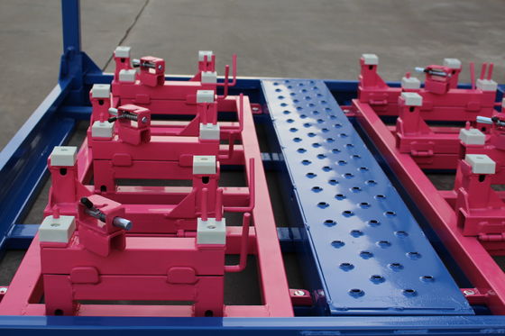 2000KGS 4 Lapisan Palet Baja Stackable Dilepas