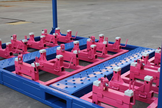 2000KGS 4 Lapisan Palet Baja Stackable Dilepas