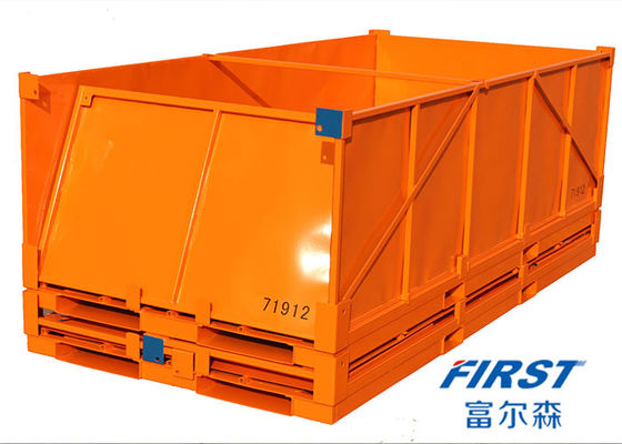 Tugas Ringan Dilapisi 2 Ton Kotak Pallet Logam Baja 2.0mm