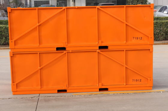 Tugas Ringan Dilapisi 2 Ton Kotak Pallet Logam Baja 2.0mm