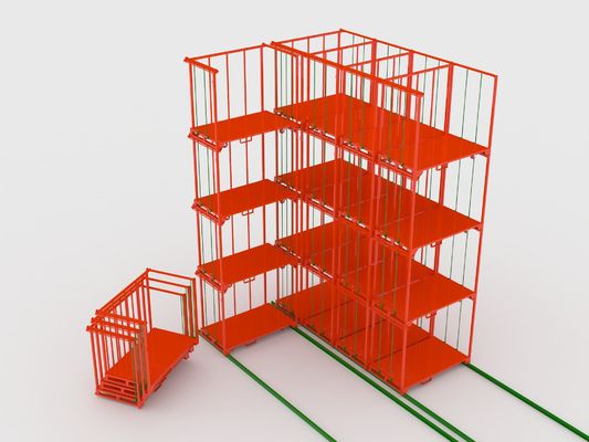 Rak Baja Stackable Tinggi Galvanis 1800mm yang Dicelup Panas