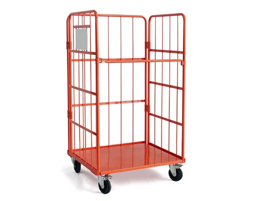 ISO 4 Cara Masuk RAL Color Galvanized Roll Logistic Trolley