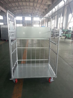 ISO 4 Cara Masuk RAL Color Galvanized Roll Logistic Trolley