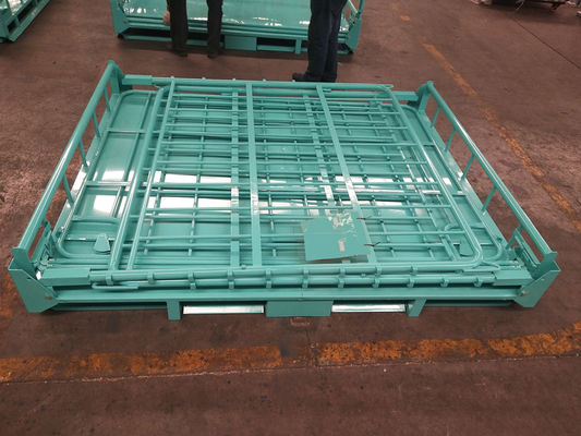 Akses Garpu 50 * 100mm Mesh 6.0mm Wire Metal Pallet Cages