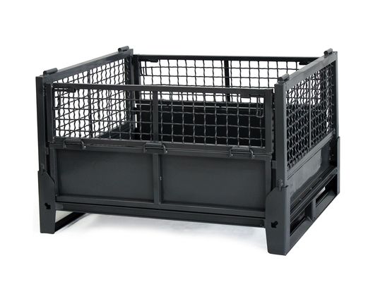 Penyimpanan Gudang Berlapis Seng Baja 50x50mm Q235 Wire Mesh Cage