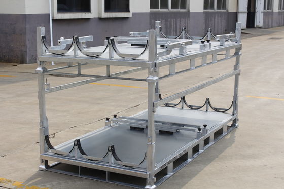 Pallet Transportasi Baja Hot Dip 1500KGS Lipat
