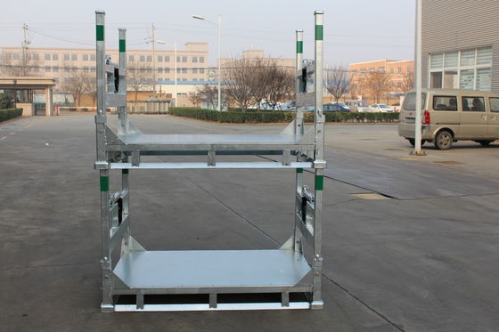 1540mm Tinggi 1000KGS Stackable Steel Transport Pallet