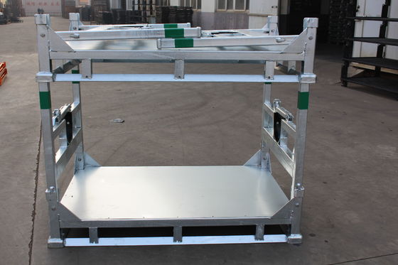 1540mm Tinggi 1000KGS Stackable Steel Transport Pallet