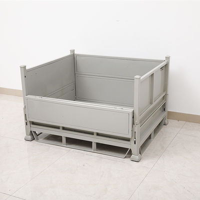 ISO 4 Cara Masuk RAL Color Galvanized Metal Pallet Cages