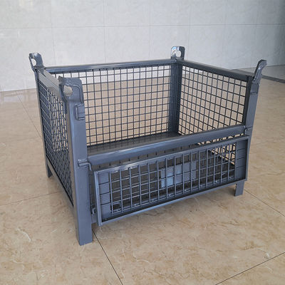 Panduan Forklift Logistik SGS Steel Q235 Kandang Logam yang Dapat Dilipat