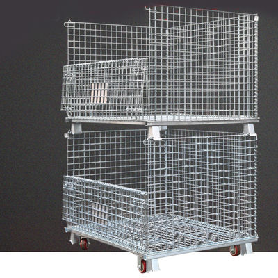 CE RAL Powder Coated 1000KG Lipat Wire Mesh Container