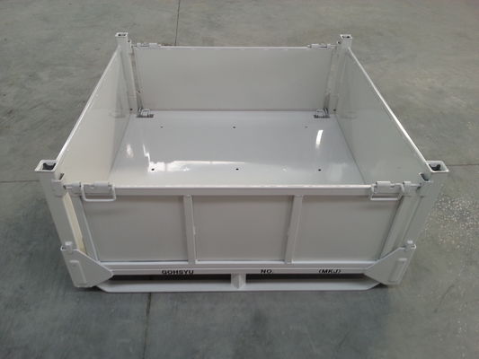 Powder Coating 1500kg Kapasitas 2mm Steel Pallet Cages
