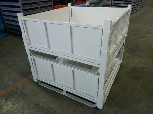 Powder Coating 1500kg Kapasitas 2mm Steel Pallet Cages