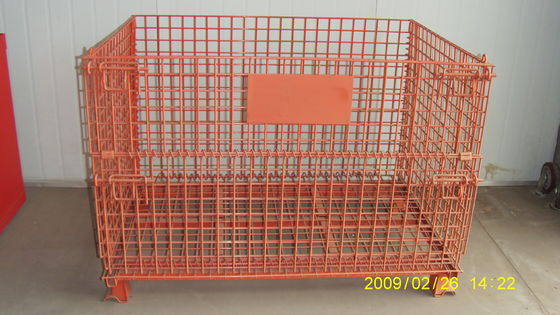 CE RAL Powder Coated 1000KG Lipat Wire Mesh Container